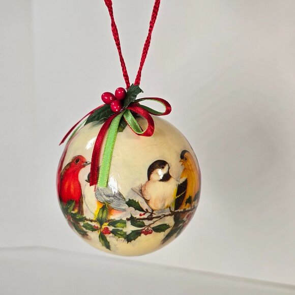 Bird Themed Christmas Ornament Crafts Lot Cardinal Dove Birdhouse Nest Holiday - Picture 16 of 16